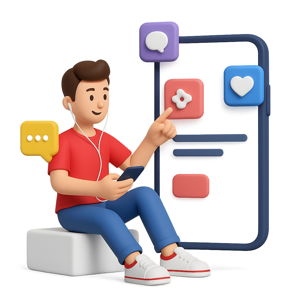 Mobile App Illustration